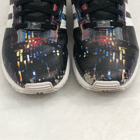 Adidas ZX FLUX TOKYO CITYSCAPE Running 8000 TORSION Boost Gym Shoes Womens 8.5. - Picture 3 of 12
